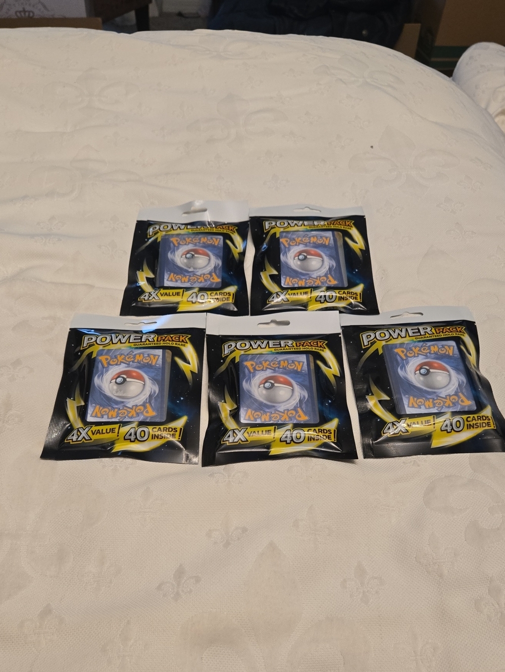 Pokemon Power Pack Booster Packs Black Yellow Blue